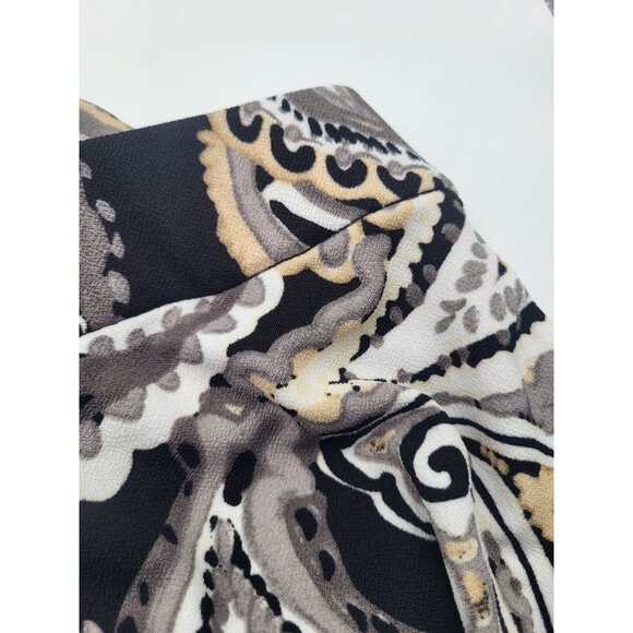 Isaac Mizrahi Live! Women's Paisley Printed Pull On Palazzo Wide Leg Pants SZ LG - Picture 11 of 11